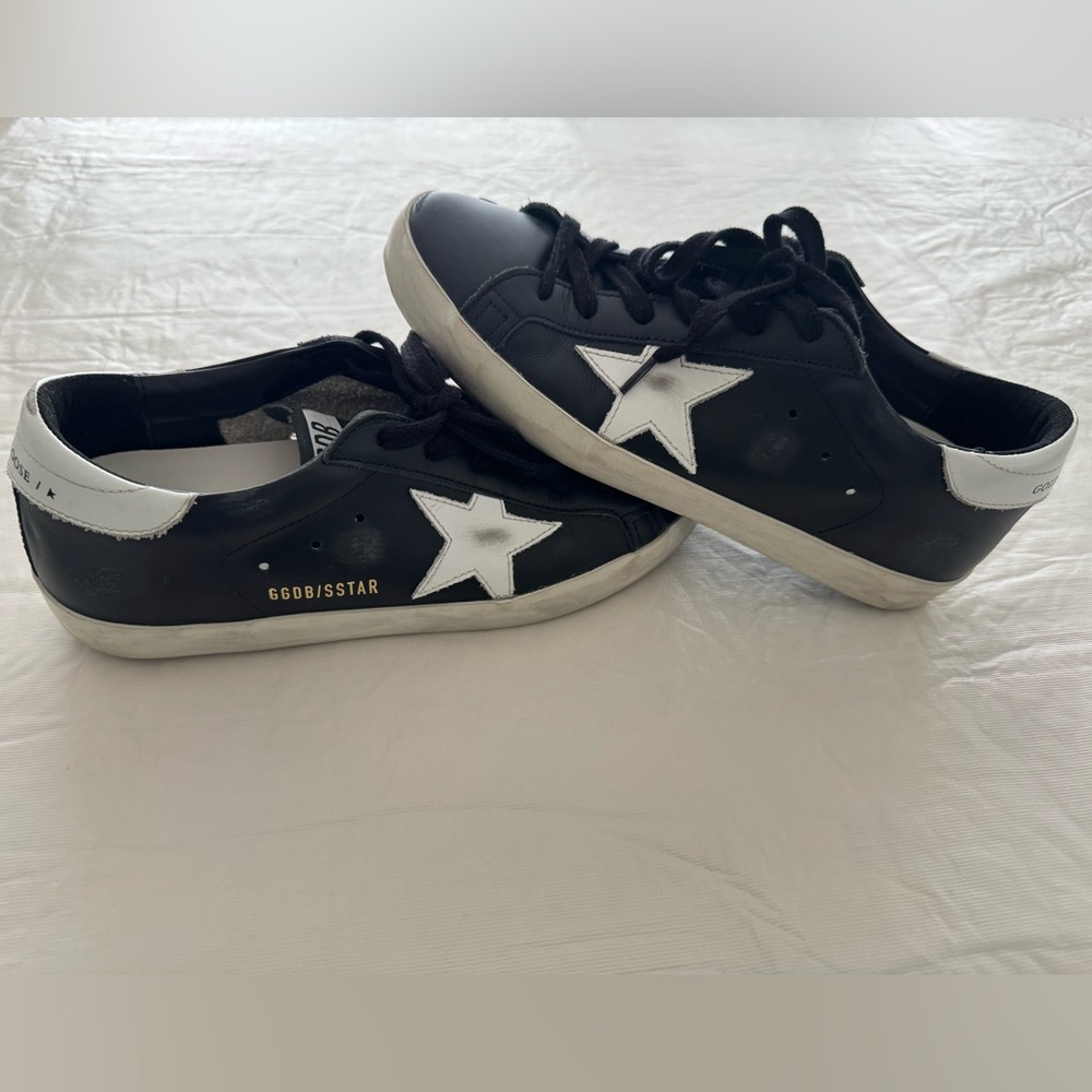 Golden Goose Super-Star Sneakers – Black/White – Size 38